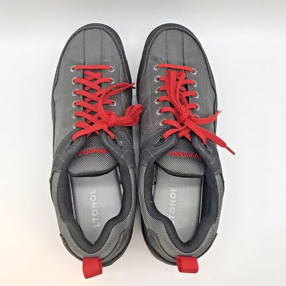 Dunham Ludlow Cloud Plus Shoes Mens 12 Grey Red Waterproof Slip Resistant CH9129 main image 5